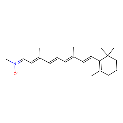 Retinylidene methylnitrone structure