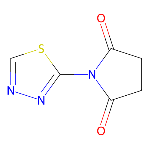 2,5-Pyrrolidinedione, 1-(1,3,4-thiadiazol-2-yl)- structure