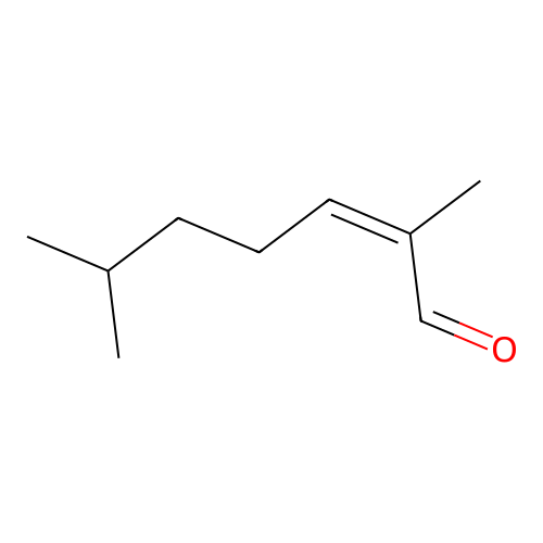2,6-Dimethyl heptenal structure