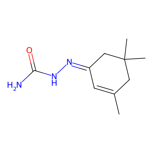 [(3,5,5-Trimethylcyclohex-2-en-1-ylidene)amino]urea structure