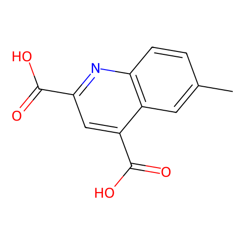 6-Methylquinoline-2,4-dicarboxylic acid structure