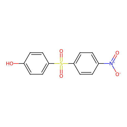 Phenol, 4-[(4-nitrophenyl)sulfonyl]- structure