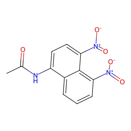 N-{4,5-bisnitro-1-naphthyl}acetamide structure
