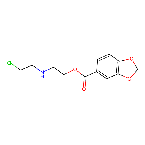 2-((2-Chloroethyl)amino)ethyl 1,3-benzodioxole-5-carboxylate structure