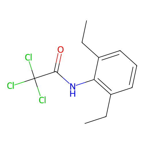 2,2,2-trichloro-N-(2,6-diethylphenyl)acetamide structure