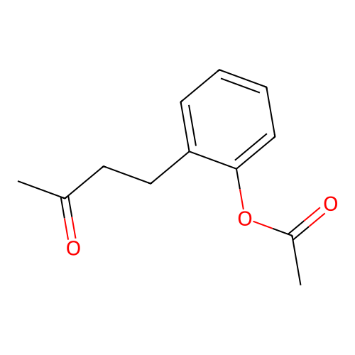 2-(3-Oxobutyl)phenyl acetate structure