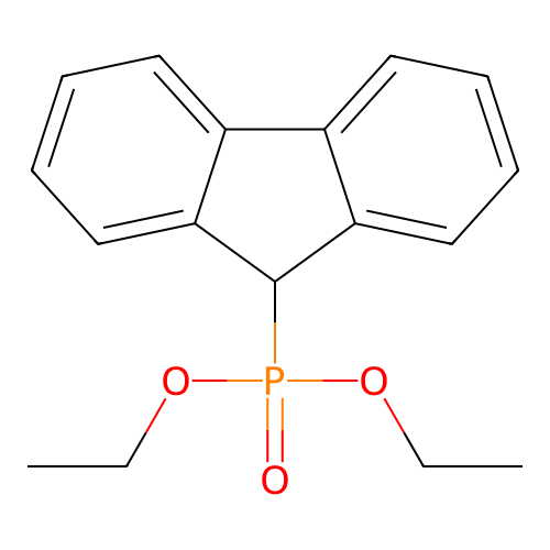 Diethyl 9h-fluoren-9-ylphosphonate structure
