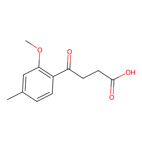 4-(2-Methoxy-4-methylphenyl)-4-oxobutanoic acid structure