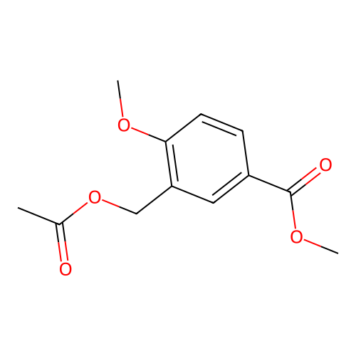 Methyl 3-(acetyloxymethyl)-4-methoxybenzoate structure