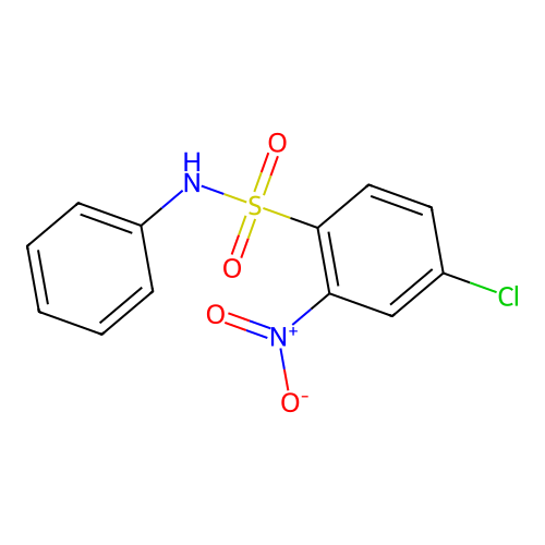 4-chloro-2-nitro-N-phenylbenzenesulfonamide structure