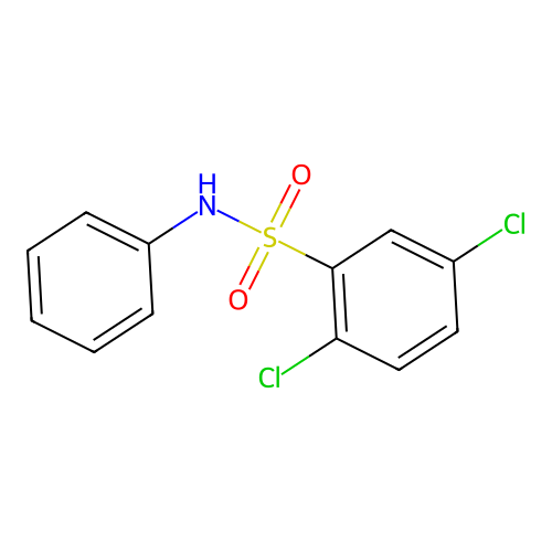 2,5-dichloro-N-phenylbenzenesulfonamide structure