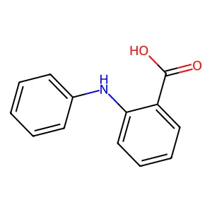 N-苯基邻氨基苯甲酸 structure