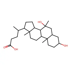 3,7-二羟基-7-甲基胆烷酸 structure
