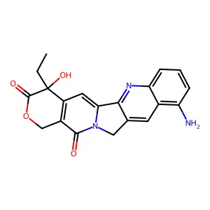 9-Aminocamptothecin structure