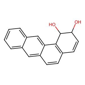 (1r,2s)-1,2-Dihydrotetraphene-1,2-diol structure