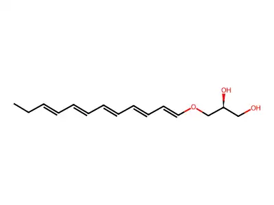 3-[(Dodeca-1,3,5,7,9-pentaen-1-yl)oxy]propane-1,2-diol structure