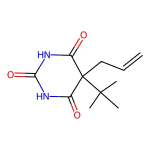 5-Tert-butyl-5-(prop-2-en-1-yl)-1,3-diazinane-2,4,6-trione structure
