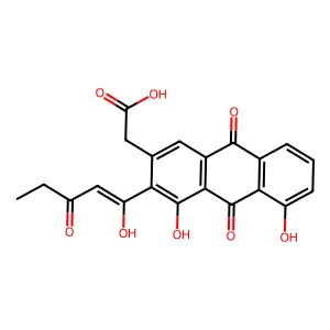Aklanonic acid structure