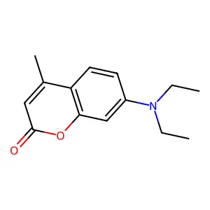 4-Methyl-7-diethylaminocoumarin structure