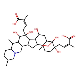 4-[(1S,2S,6S,9S,10R,11S,12R,13R,15R,16R,19S,22R,23S)-13-(3-carboxybut-2-enyl)-12,13,16,22,23-pentahydroxy-6,10,19-trimethyl-24-oxa-4-azaheptacyclo[12.12.0.02,11.04,9.015,25.018,23.019,25]hexacosan-22-yl]-2-methylbut-2-enoic acid structure