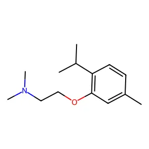N,N-Dimethyl-2-(5-methyl-2-(1-methylethyl)phenoxy)ethanamine structure