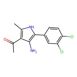 Ethanone, 1-(4-amino-5-(3,4-dichlorophenyl)-2-methyl-1H-pyrrol-3-yl)- structure