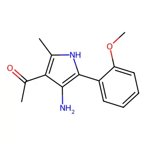 Ethanone, 1-(4-amino-5-(2-methoxyphenyl)-2-methyl-1H-pyrrol-3-yl)- structure