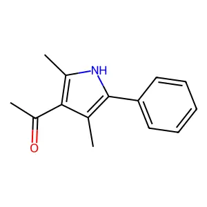 Ethanone, 1-(2,4-dimethyl-5-phenyl-1H-pyrrol-3-yl)- structure