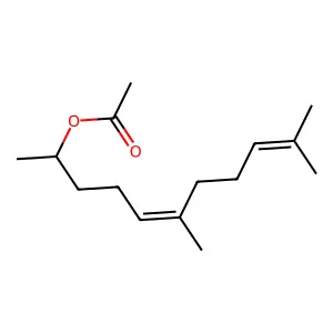 6,10-Dimethylundeca-5,9-dien-2-yl acetate structure