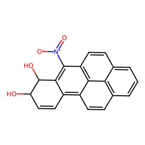 6-Nitro-7,8-dihydrobenzo[pqr]tetraphene-7,8-diol structure