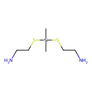 2,2'-((二甲基硅撑)二硫基)双乙胺 structure