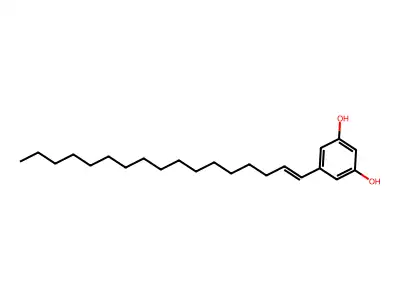 5-Heptadecenylresorcinol structure