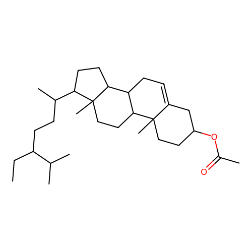 beta-Sitosterol acetate structure