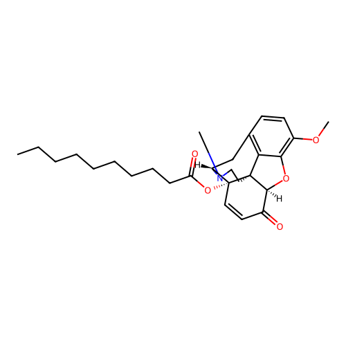 14-Hydroxycodeinone decanoate structure