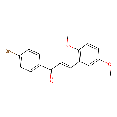 1-(4-Bromophenyl)-3-(2,5-dimethoxyphenyl)prop-2-en-1-one structure