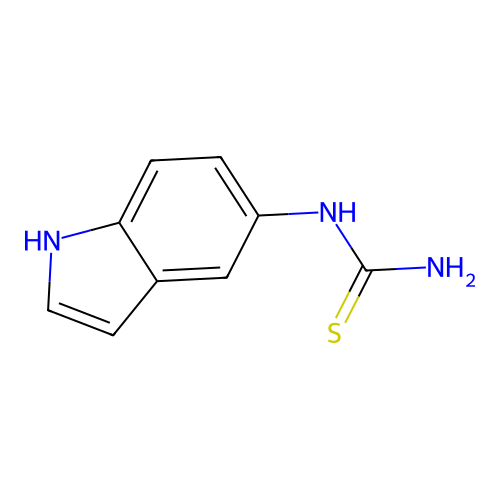 N-1H-indol-5-yl-Thiourea structure