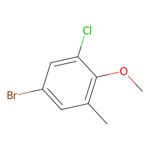 4-Bromo-2-chloro-6-methylanisole structure
