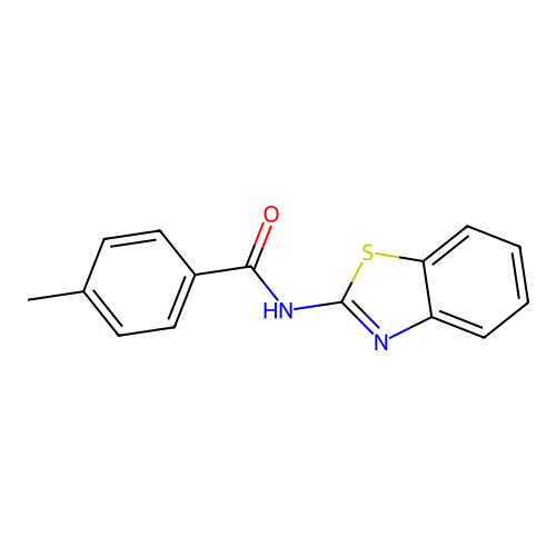 Benzamide, N-2-benzothiazolyl-4-methyl- structure
