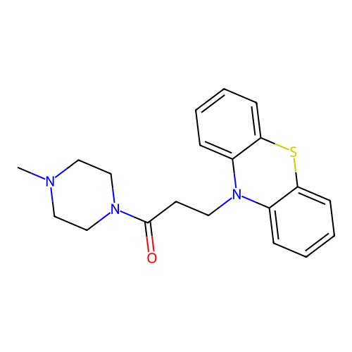 1-(4-Methylpiperazin-1-yl)-3-phenothiazin-10-ylpropan-1-one structure