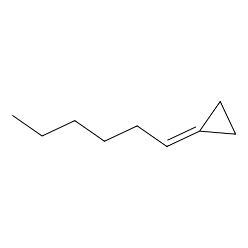 Cyclopropane, hexylidene- structure