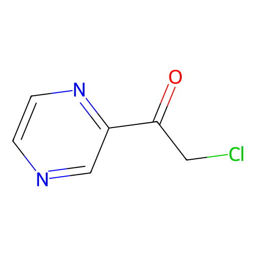 2-Chloro-1-pyrazin-2-ylethanone structure
