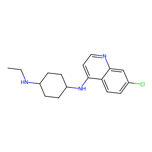 N~1~-(7-Chloroquinolin-4-yl)-N~4~-ethylcyclohexane-1,4-diamine structure