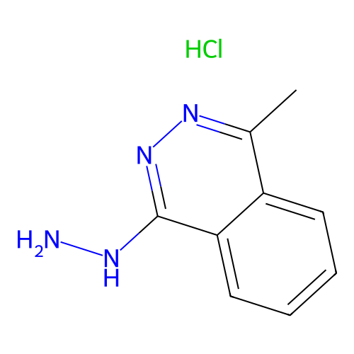 1-Hydrazinylidene-4-methyl-1,2-dihydrophthalazine--hydrogen chloride (1/1) structure