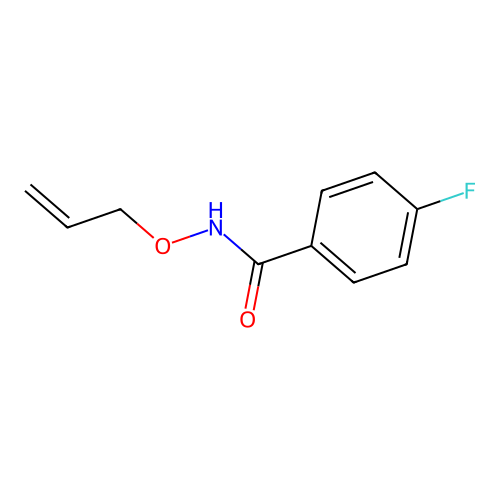 N-(allyloxy)-4-fluorobenzenecarboxamide structure