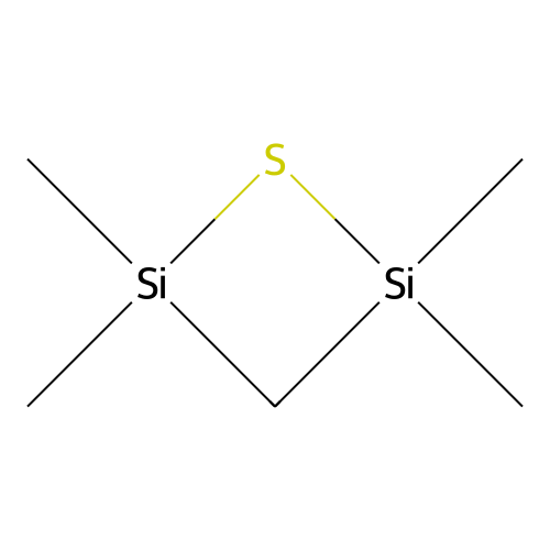 1-Thia-2,4-disilacyclobutane, 2,2,4,4-tetramethyl- structure
