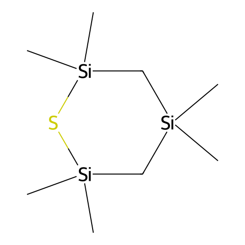 2,2,4,4,6,6-Hexamethyl-1,2,4,6-thiatrisilinane structure