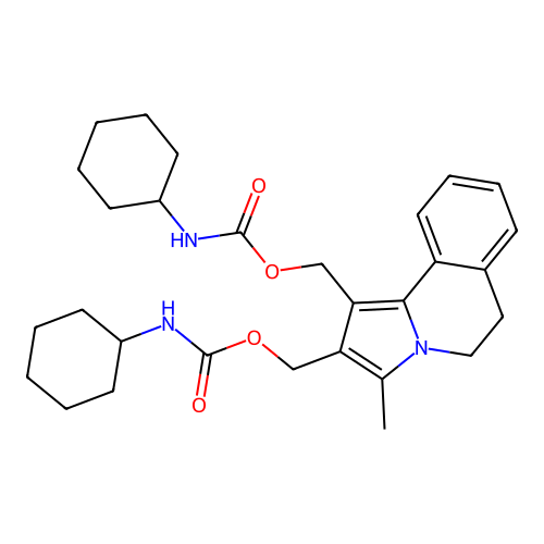 [1-(cyclohexylcarbamoyloxymethyl)-3-methyl-5,6-dihydropyrrol structure