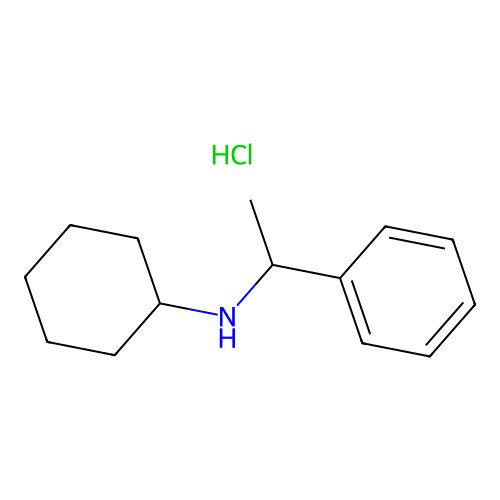 N-(1-phenylethyl)cyclohexanamine Hydrochloride structure