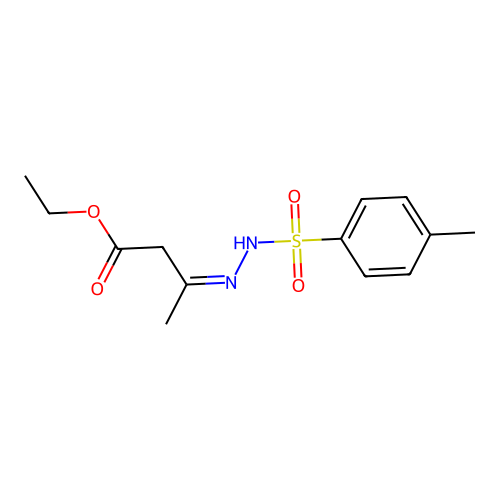 Ethyl 3-[(4-methylphenyl)sulfonylhydrazinylidene]butanoate structure
