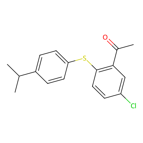 Ethanone, 1-[5-chloro-2-[[4-(1-methylethyl)phenyl]thio]phenyl]- structure